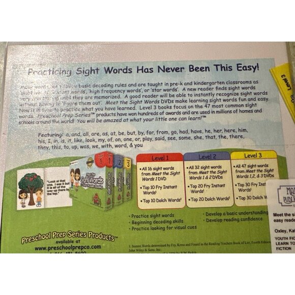 Meet the Sight Words Level 3 Kathy Oxley Peggy Original Binder Preschool Prep - Picture 4 of 5
